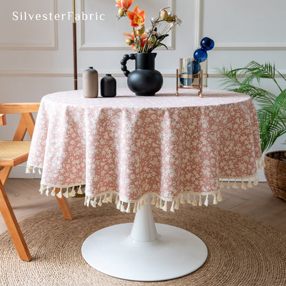 Floral Green Tablecloth