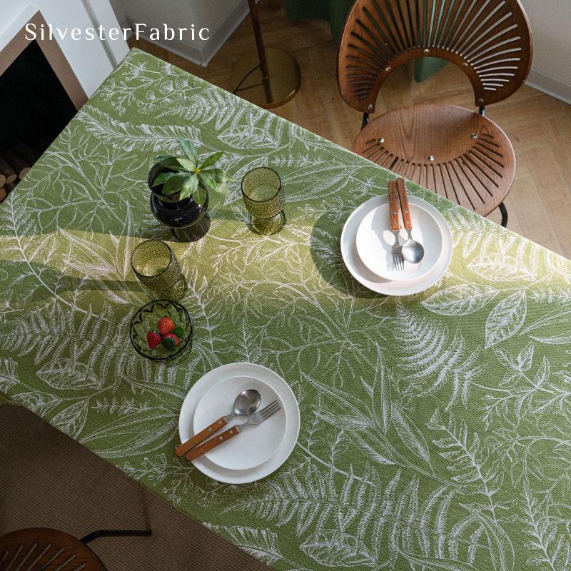 Leaf Tropical Green Tablecloth丨Free Shipping - Silvester Fabric