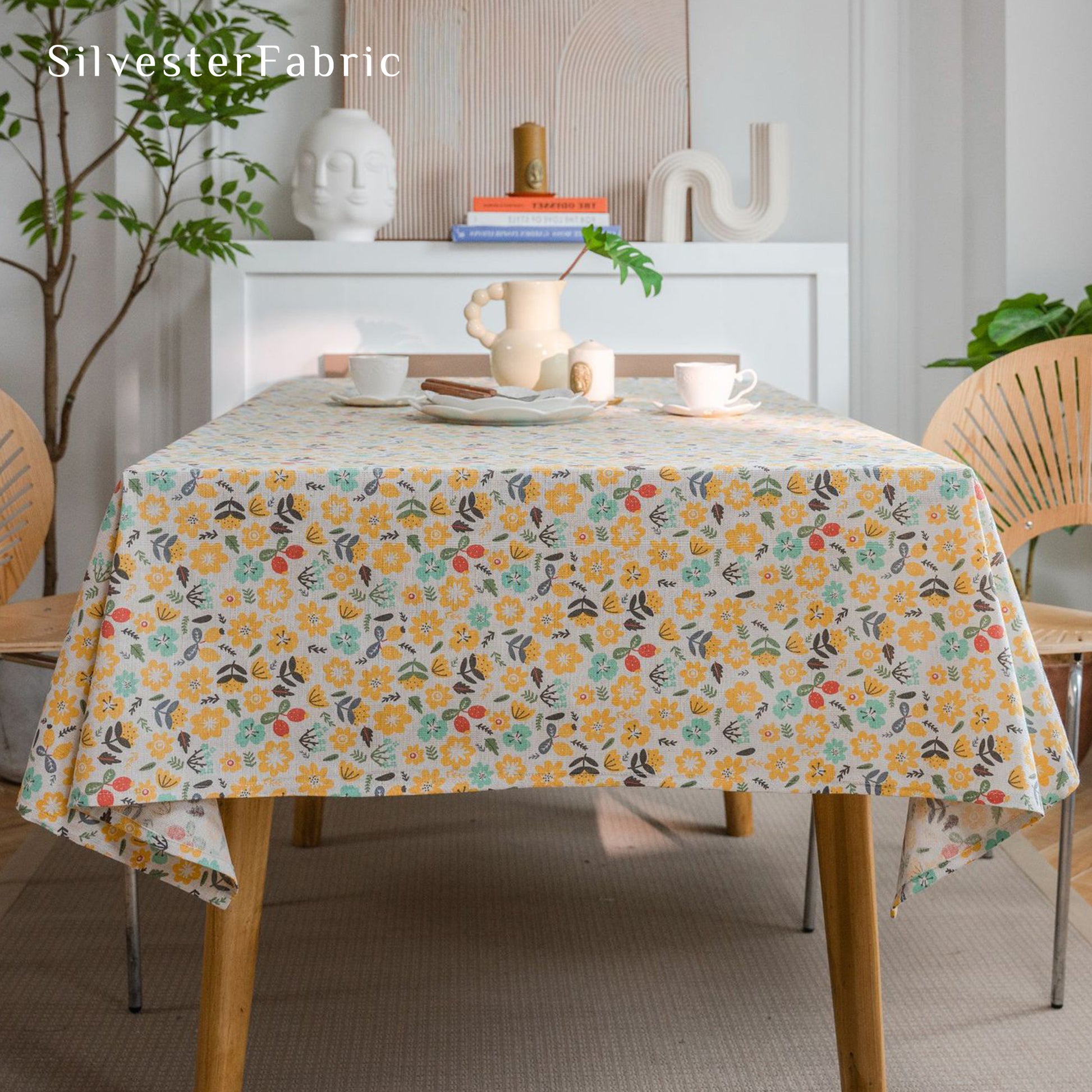 Outdoor Floral Tablecloth