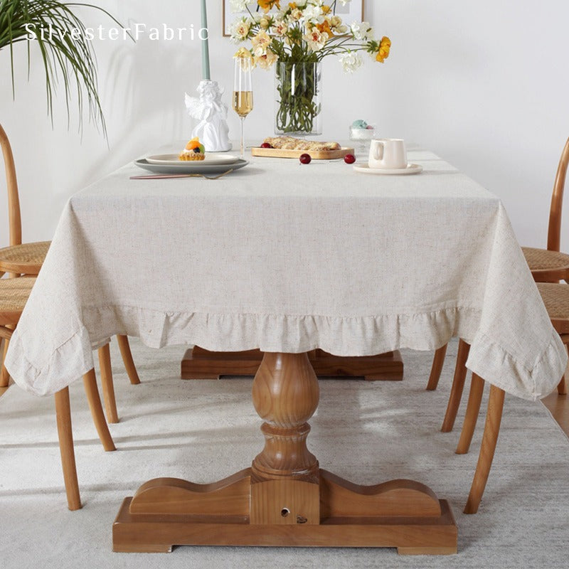 Off White Tablecloth丨Cotton Tablecloths Rectangle