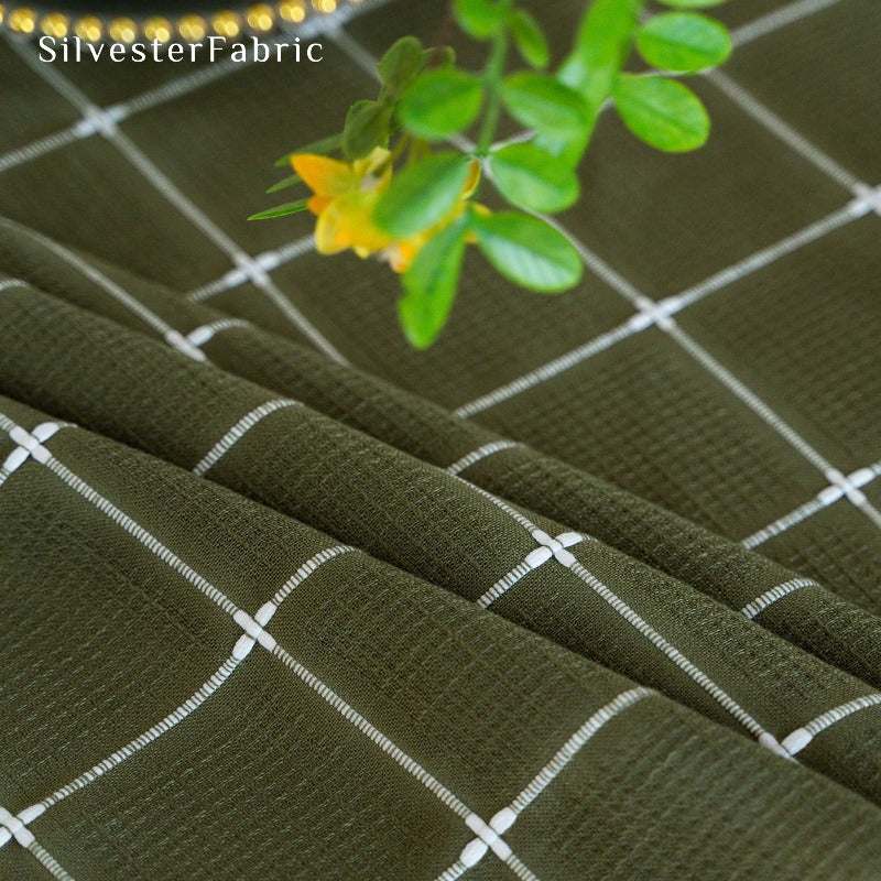 Plaid Green Tablecloth