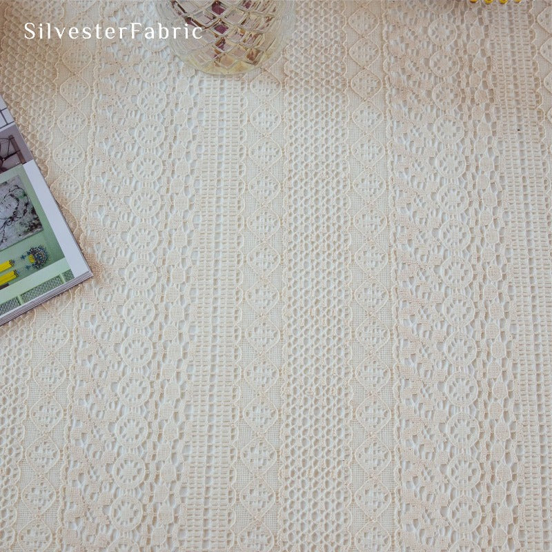Lace Tablecloths丨Off White Tablecloth丨Round Tablecloth