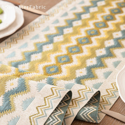 Geometric Boho Table Runner丨Free Shipping - Silvester Fabric