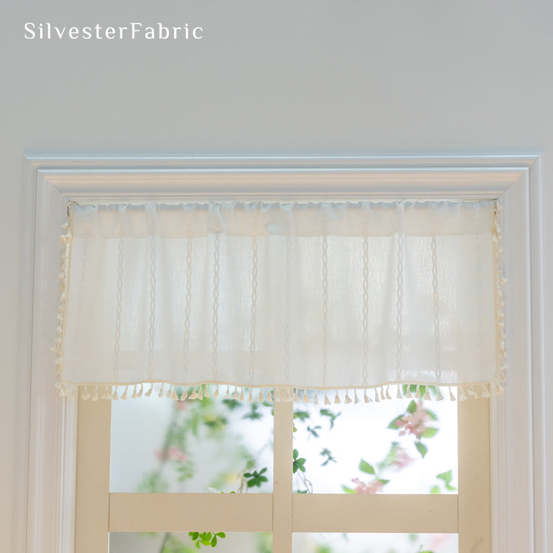 Close‑up of French Cafe Curtain corner