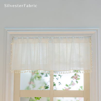 Close‑up of French Cafe Curtain corner