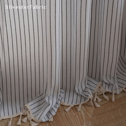 Close‑up of White Farmhouse Curtain corner