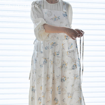 Close‑up of Floral Bib Apron corner