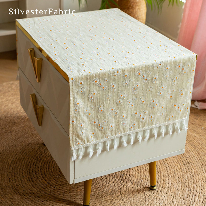 Floral Table Cover丨Yellow Table Runner丨French Table Cover