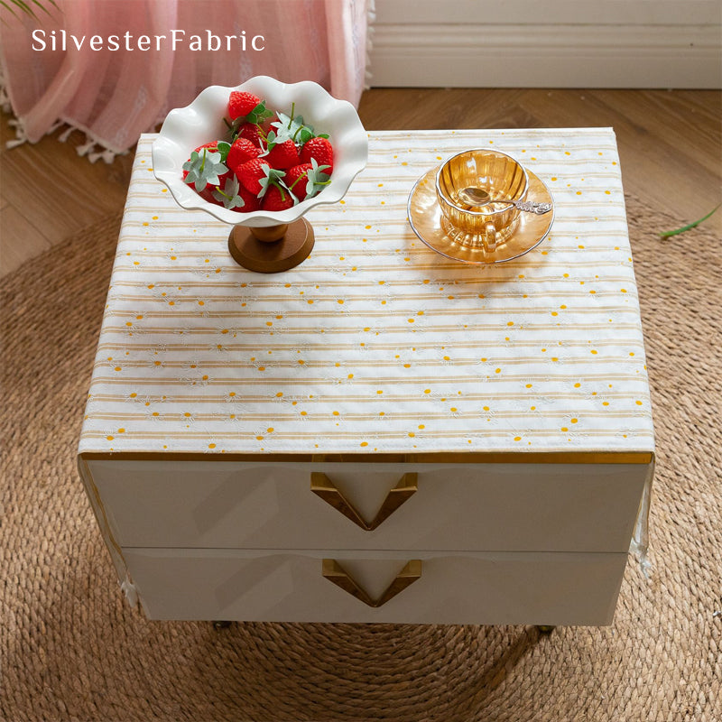 Yellow Floral Table Cover丨Spring Table Runner丨Table Cover