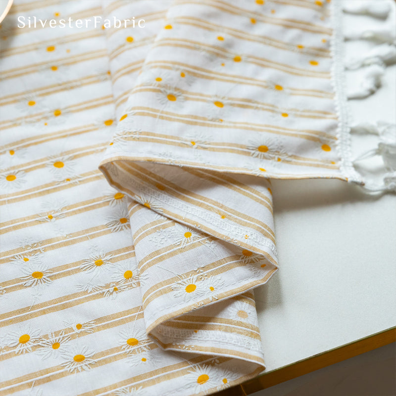 Yellow Floral Table Cover丨Spring Table Runner丨Table Cover