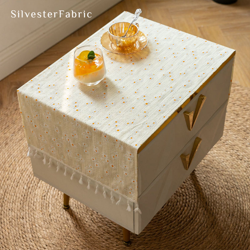Floral Table Cover丨Yellow Table Runner丨French Table Cover
