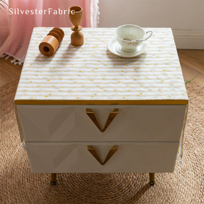 Yellow Floral Table Cover丨Spring Table Runner丨Table Cover