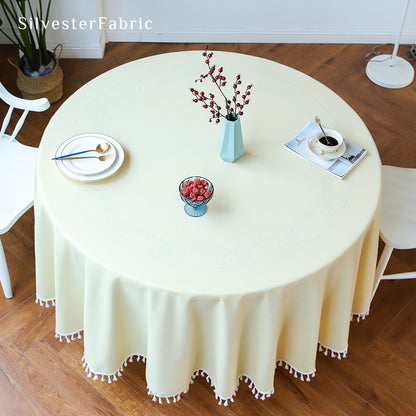 Yellow Round Tablecloth