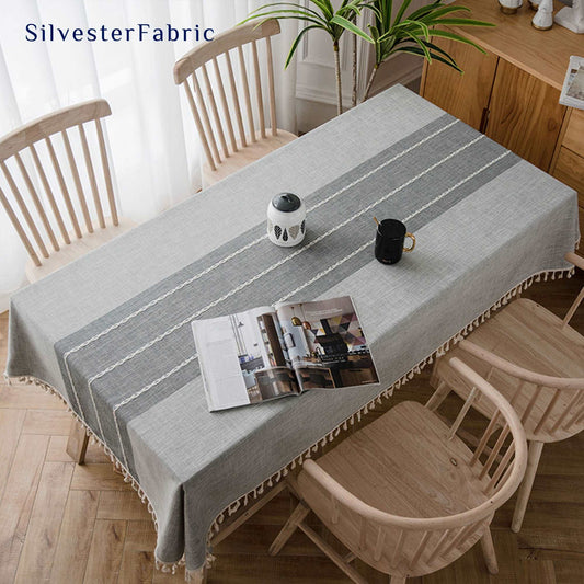 Rectangle Grey Tablecloth