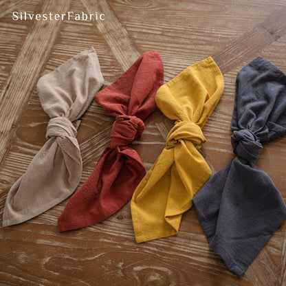Wedding Linen Solid Colours Reusable Washed Napkins 16*23inch (40*60cm)