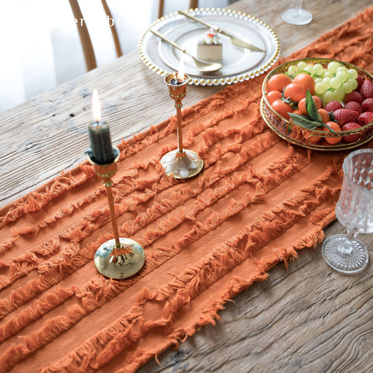 Fall Table Runner丨Yellow Fabric - Silvester Fabric