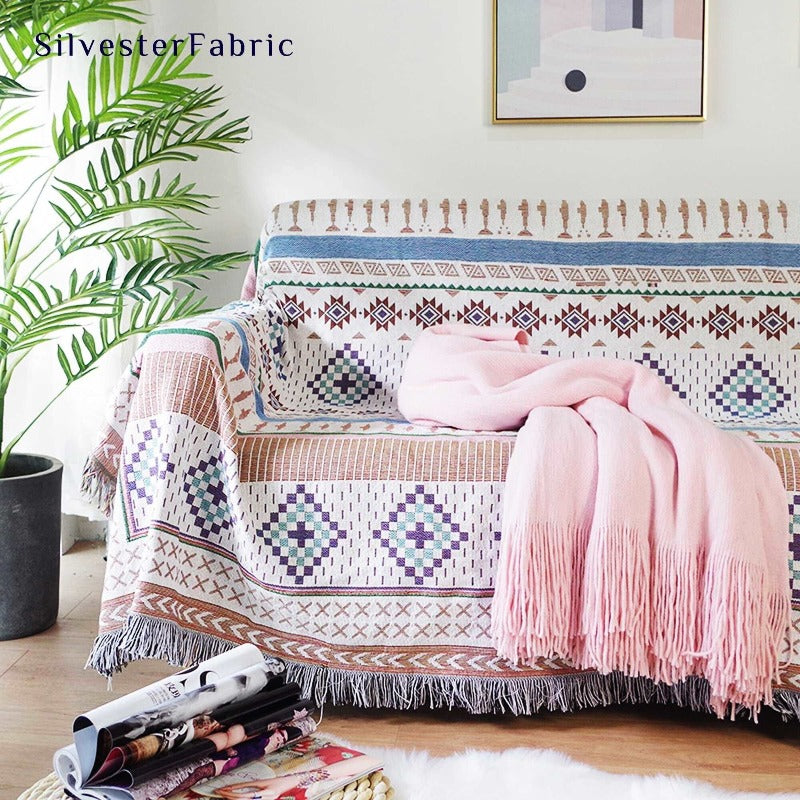 Boho couch 2024 throw