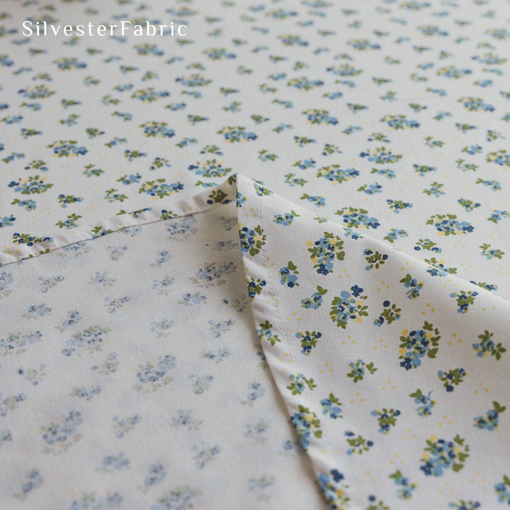 French Country Wildflowers Linen Rectangle Outdoor Cotton Tablecloth