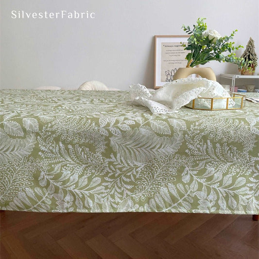 Green Floral Tablecloth丨Spring Tablecloth丨Floral Tablecloth