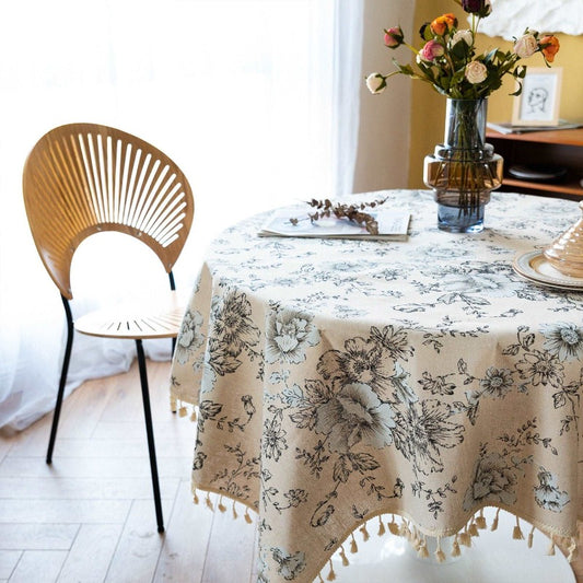 Vintage Floral Tablecloth Rectangle