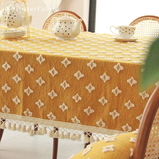 Yellow Tablecloth丨Best for Spring Rectangle Table Linens