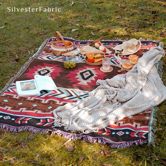 Outdoor Blanket丨Throw Blanket - Silvester Fabric