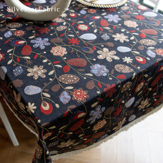 Black Easter Tablecloth丨Free Shipping - Silvester Fabric