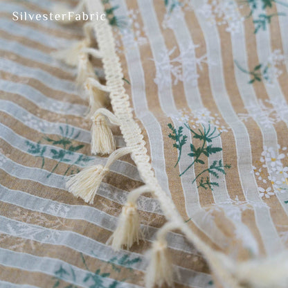 French Country Floral Patterns Embroidered Cotton Rectangle Tablecloths